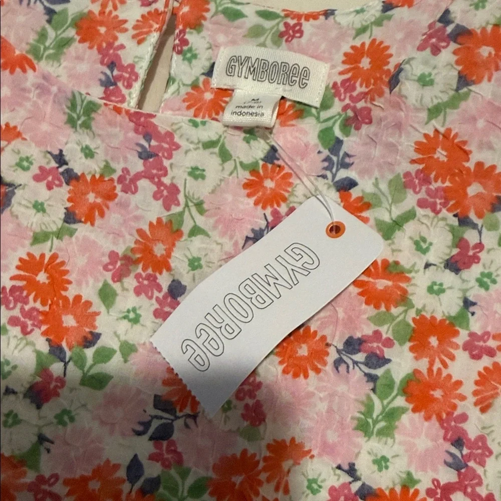 GYMBOREE Girls Spring Floral Flower Easter Dress‎ Size 7/8 NWT